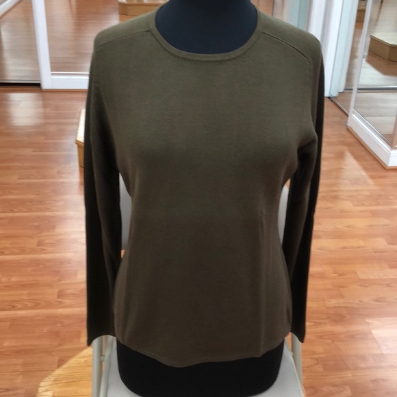 Women’s chocolate silk sweater - Picture 1 of 4